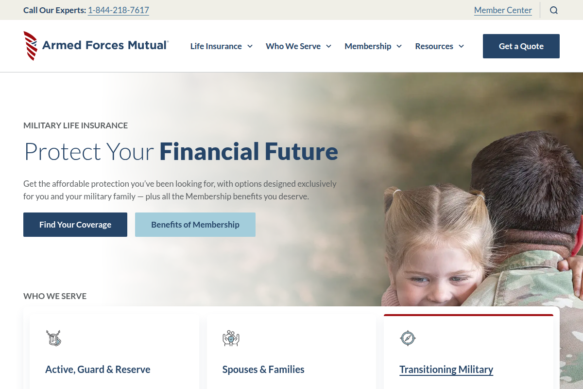 AAFMAA MORTGAGE SERVICES LLC website snapshot