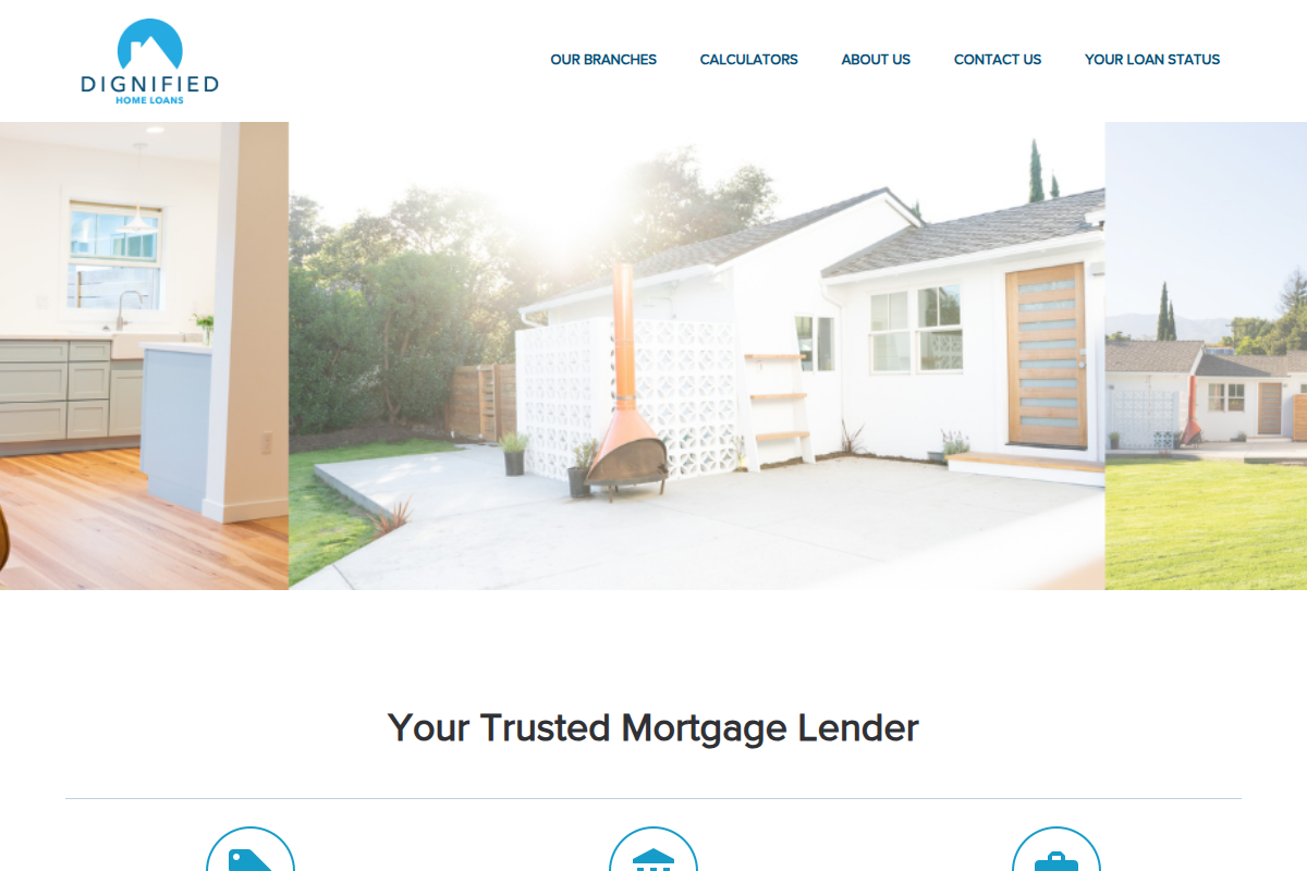 DIGNIFIED HOME LOANS LLC website snapshot