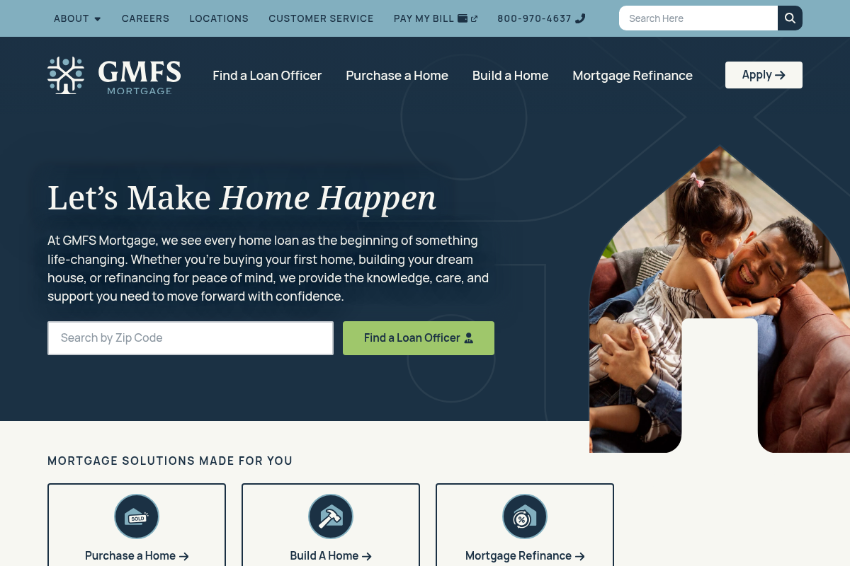 GMFS LLC website snapshot