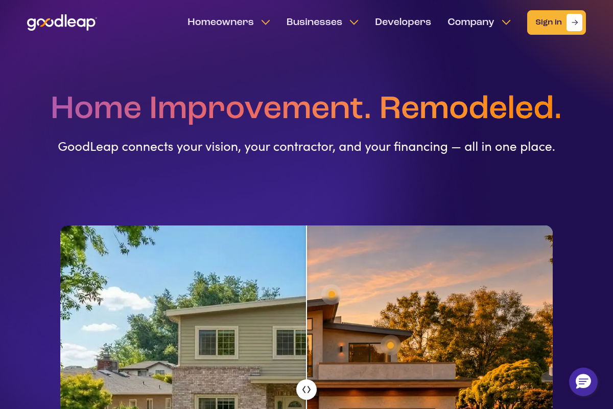 GOODLEAP, LLC website snapshot