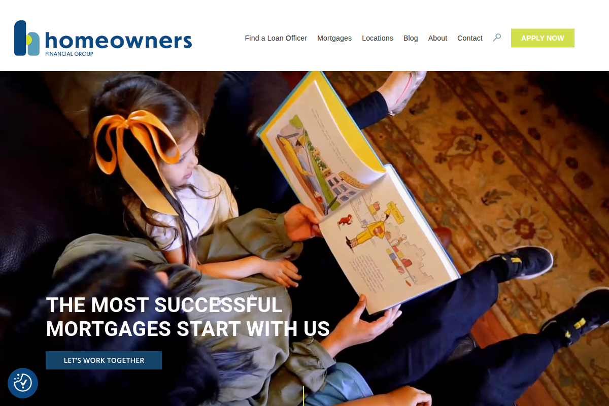 HOMEOWNERS FINANCIAL GROUP USA LLC website snapshot