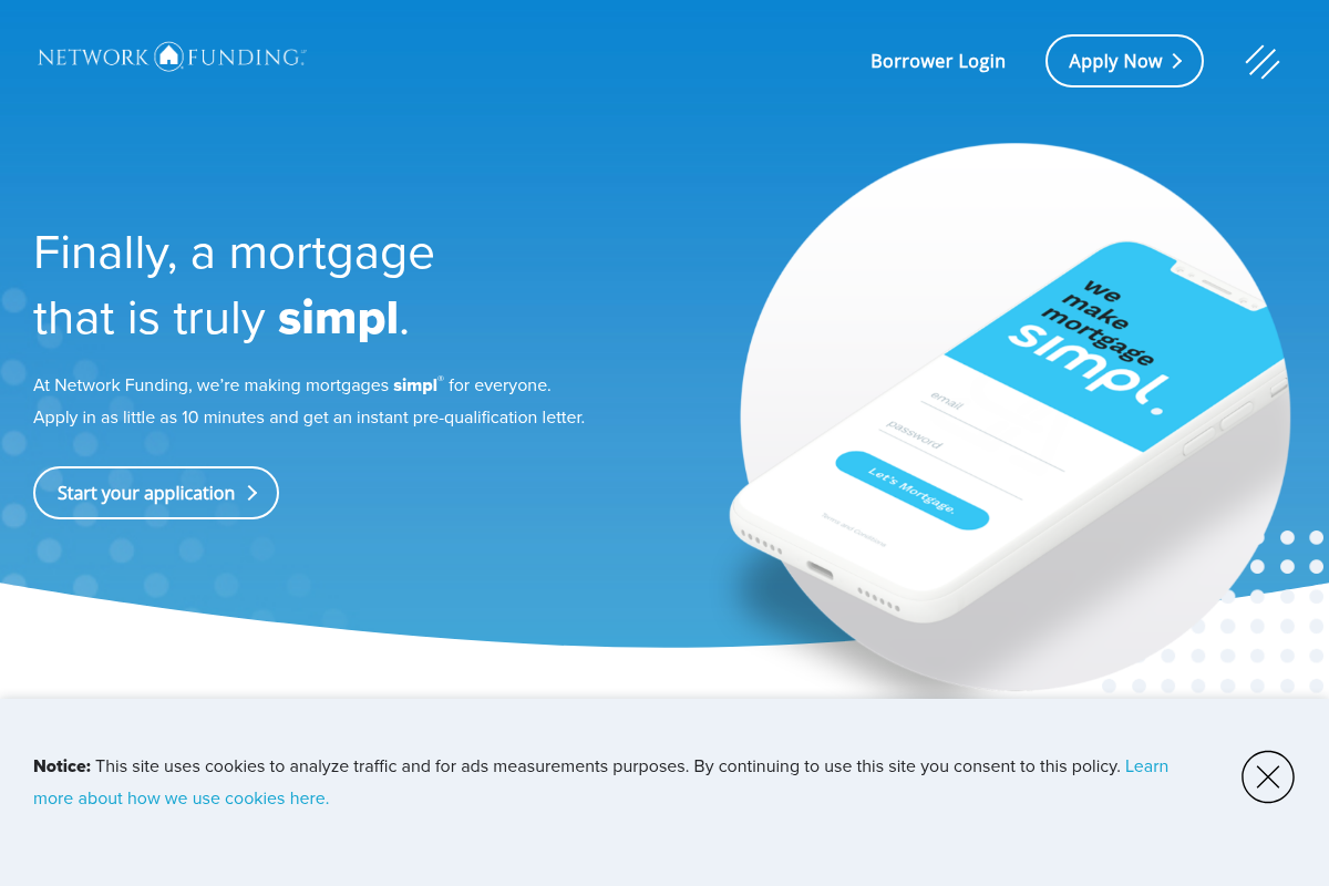 NETWORK FUNDING LP website snapshot