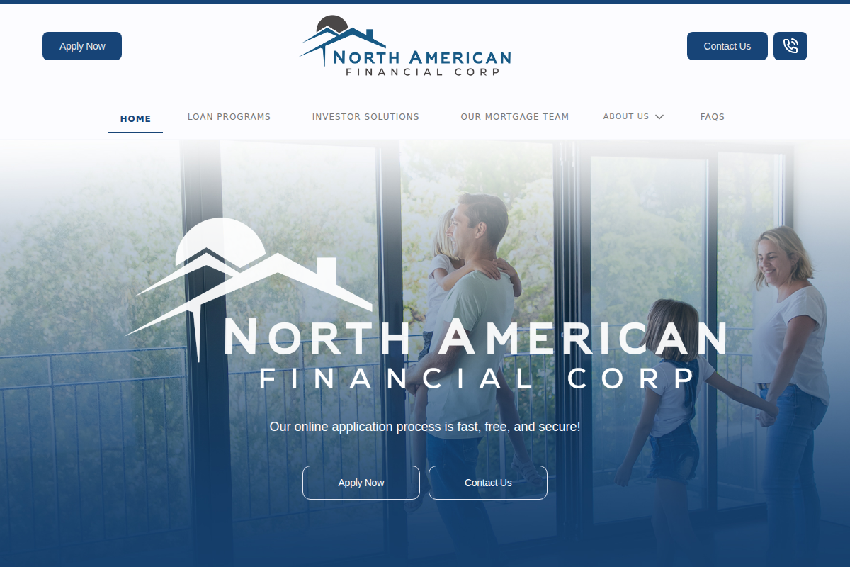 NORTH AMERICAN FINANCIAL CORP website snapshot