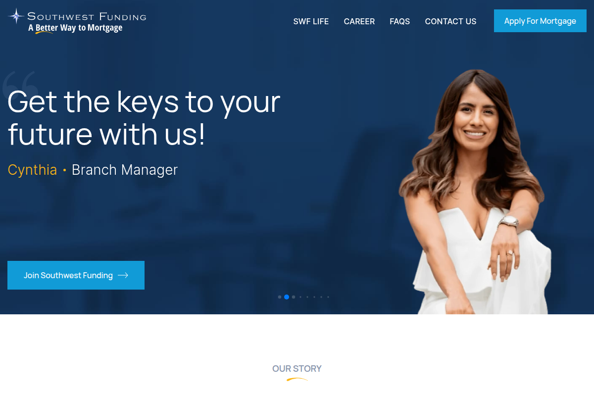 SOUTHWEST FUNDING LP website snapshot