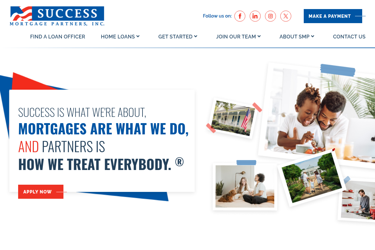 SUCCESS MORTGAGE PARTNERS INC website snapshot