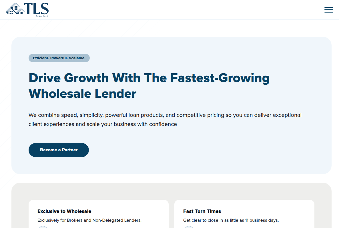 THE LOAN STORE, INC. website snapshot