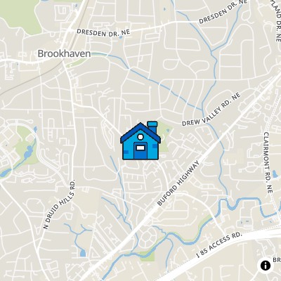 FHA Approved condo CARLYLE WOODS CONDOMINIUM, 1468 BRIARWOOD  ROAD, ATLANTA, GA 30319