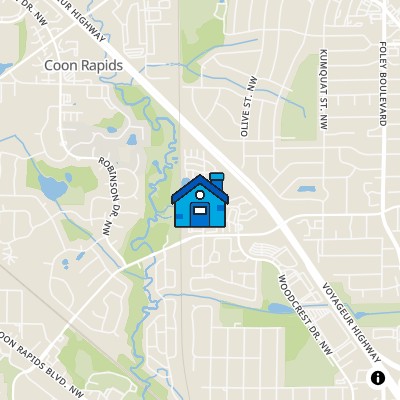 FHA Approved condo WOODRIDGE LODGES CONDOS, 10701 UNITY STREET NW, COON RAPIDS, MN 55433
