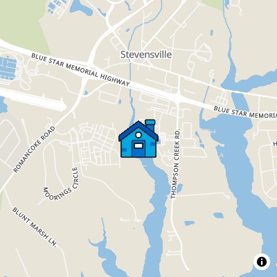 FHA Approved condo THOMPSON CREEK TOWN HOMES, 1102 MARION QUIMBY DR, STEVENSVILLE, MD 21666