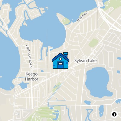 FHA Approved condo SYLVAN LAKE CONDOMINIUM, 1649C CASS LAKEKEEGO HARBOR, MI 48320